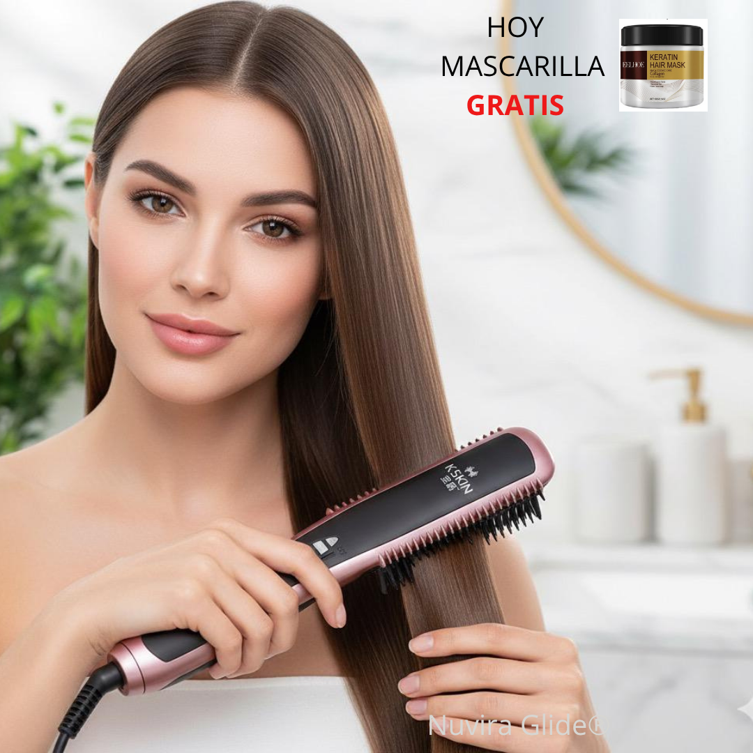 Nuvira Glide® -Cepillo Alisador 2 en 1