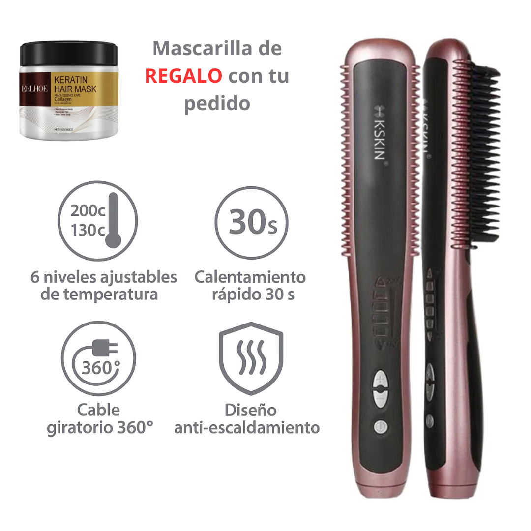 Nuvira Glide® -Cepillo Alisador 2 en 1